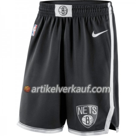 Brooklyn Nets Schwarz Nike Kurze Hose Swingman - Herren